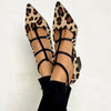 Alicia | Zapatos de tacón con cinturilla de leopardo