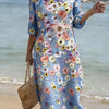 Vestido informal de mujer con estampado floral.