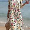 Vestido informal de mujer con estampado floral.