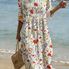 Vestido informal de mujer con estampado floral.