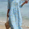 Vestido informal de mujer con estampado floral.