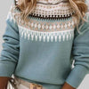 Gemma Jersey de Cuello Redondo Texturizado