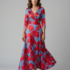 Celine | Vestido Midi con Cuello Cruzado