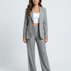 Mónica | Conjunto de Pantalón Ancho con Rayas de Contraste