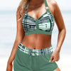 Matilde | Conjunto de Bikini de Cintura Alta Halagador para Mujeres