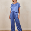 Melia | Conjunto de Pantalones de Cintura Ajustable de Manga Corta