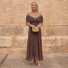 Sienna | Vestido fluido geométrico