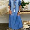Ibiza |  Vestido Maxi De Ganga