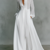 Selena | Vestido Maxi con Botones Frontales Fluidos
