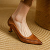 Zapatos de Tacón Alto de Cuero Auténtico Belle