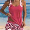 Abril | Traje de Baño de Dos Piezas con Ajuste Cómodo y Estilo Floral de Playa