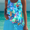 Amapola | Conjunto de tankini marino con control de barriga