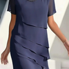 Herminia | Vestido Elegante de Confort con Volantes