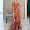 Giselle - vestido largo con estampado floral
