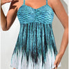 Florentina | Conjunto de vestido de baño con estampado de sirena que cubre el vientre