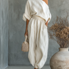 Encarnación | Conjunto de Lino Off-white