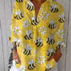 Lucía | Blusa Floral con Estampado de Abejas