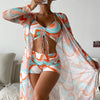 Justa | Conjunto de bikini de 3 piezas con estampado