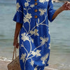Vestido informal de mujer con estampado floral.