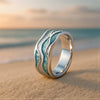 Anillo Turquesa Ola del Océano