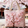 Serenidad en Flor | Bolsa Tote Acolchada Hecha a Mano