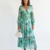 Daira | Vestido Maxi Floral de Manga Larga