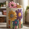 Antique Floral Laundry Basket