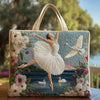 Eleganza Balletto Cigno | Bolsa Acolchada Hecha a Mano