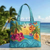 Island Breeze | Bolsa Tote Acolchada Hecha a Mano