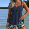 Cassandra | Tankini a rayas con control de abdomen para mujer