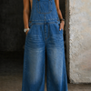 Abril | Mono Denim Con Cintura Elástica