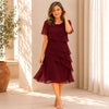 Juliette – Vestido elegante fluido con volantes
