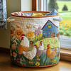 Canasta de Ropa de Granja con Diseño de Pollo