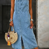 Susana | Vestido vaquero tipo peto casual