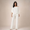 Clara | Conjunto Elegante con Blusa de Capas
