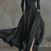 Alessia | Vestido maxi de talle alto