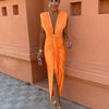 Selena | Vestido Drapeado Ardiente