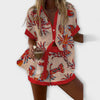 Conjunto de playa Beatriz | Daphira con estampado de langostas