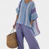 Carlotta | Top elegante en lavanda y azul cielo con pantalón de lino