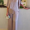 Martha | Conjunto de dos piezas con pantalón de pierna ancha