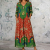 Vestido Maxi de Lino Floral Bohemio Arabella™