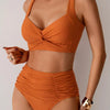 Marta - Bikini Bandeau de Tejido Fruncido