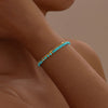Pulsera de Cadena de Turquesa Dorada Radiante