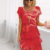 Anunciación | Vestido con Volantes de Confort Elegante
