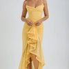 Chloe™ | Vestido de Malla Amarillo