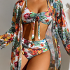 Melchora | Bikini con falda de flores