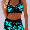 Bernarda | Traje de baño de cintura alta con estampado floral