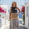 Juana | Vestido Midi Ombre Sin Mangas