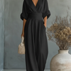 ESENCIAL - Mono elegante con escote en V y cintura alta