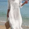 Vestido informal de mujer bordado.